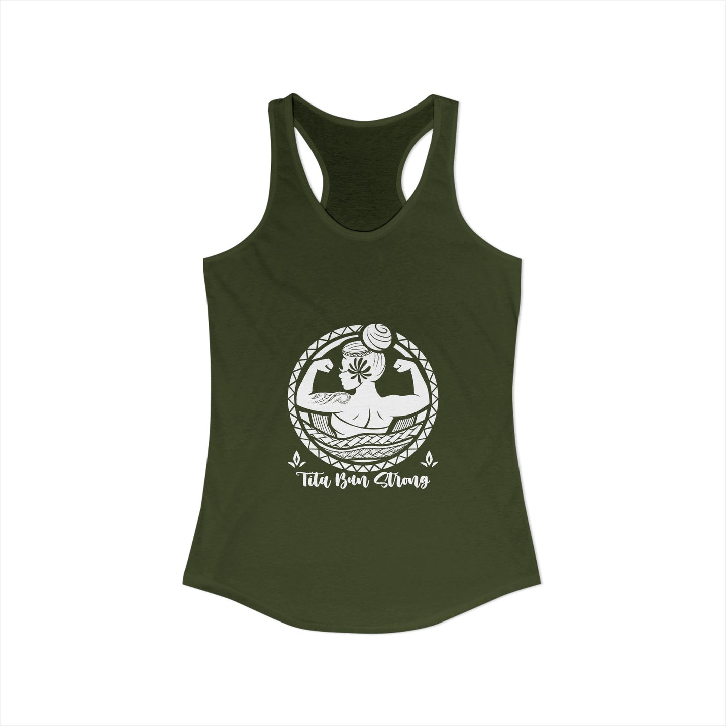 Empowerment Racerback Tank for Women - Tita Bun Strong