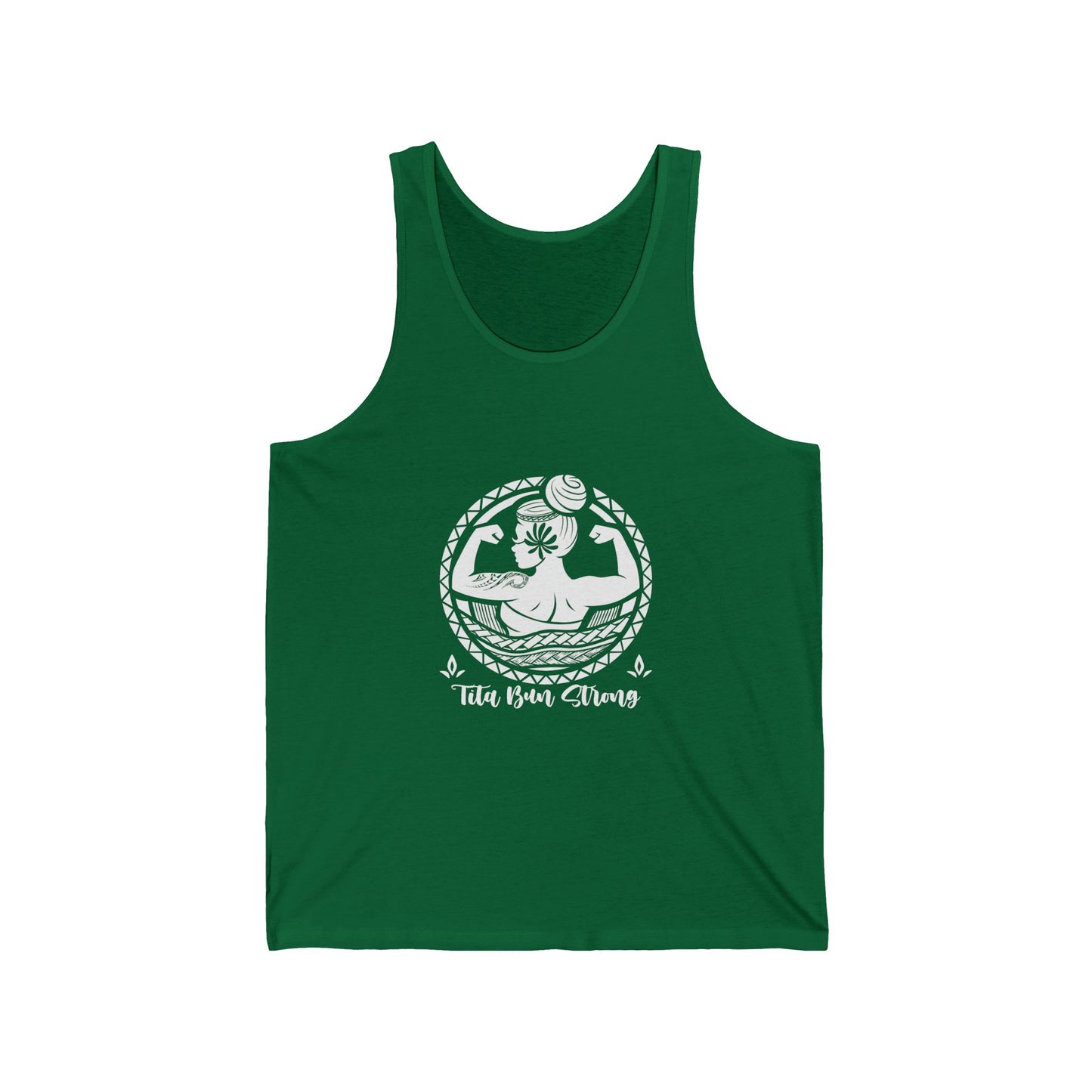 Inspirational Unisex Jersey Tank - "Tita Bun Strong" Design